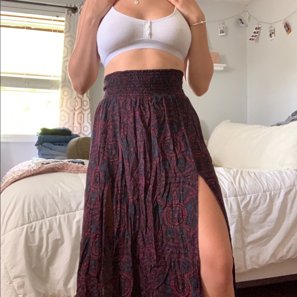 Boho maxi skirt
